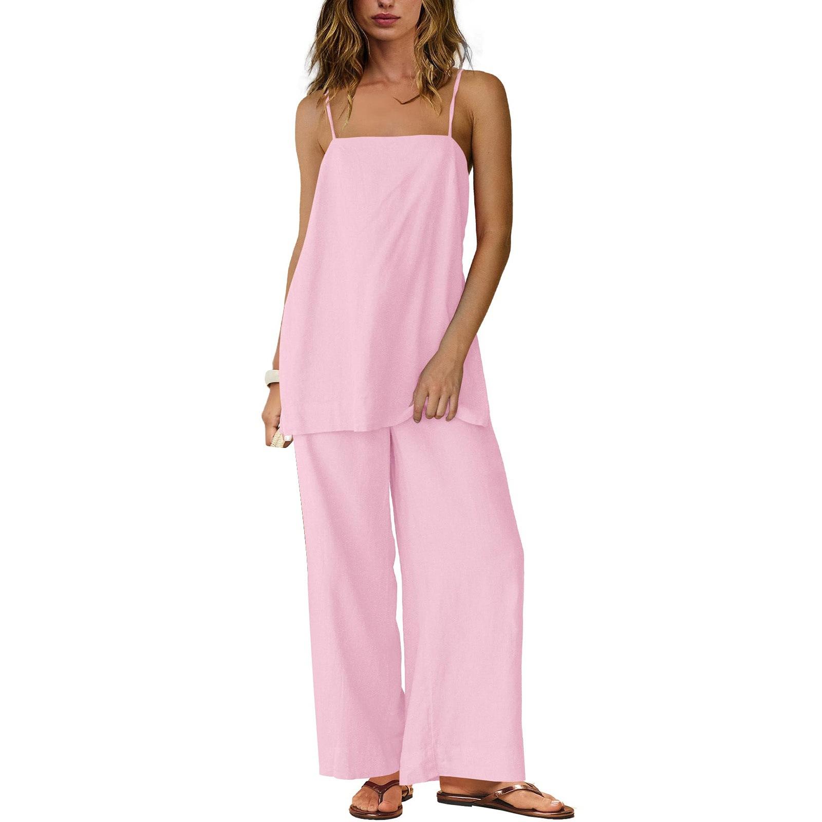 

Women s Fashionable Casual Set S рожевий