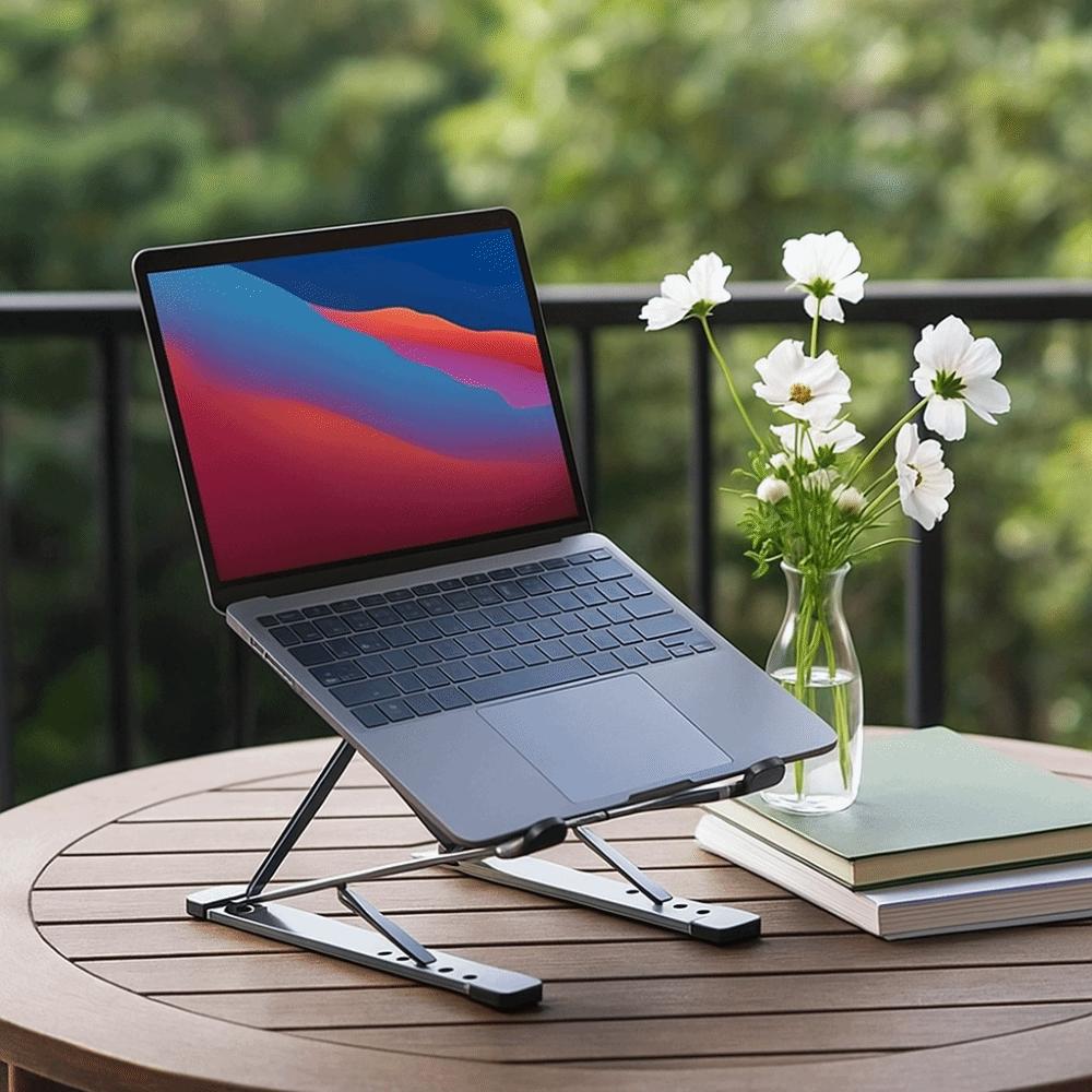 Double Layer Notebook Holder Foldable Notebook Support Holder Wear Resistant Laptop Stand  Desktop