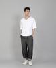 Seinteukeulu Plain V-Neck 16S Cotton Knee-Length Short Sleeve T-Shirt V-8A01 White
