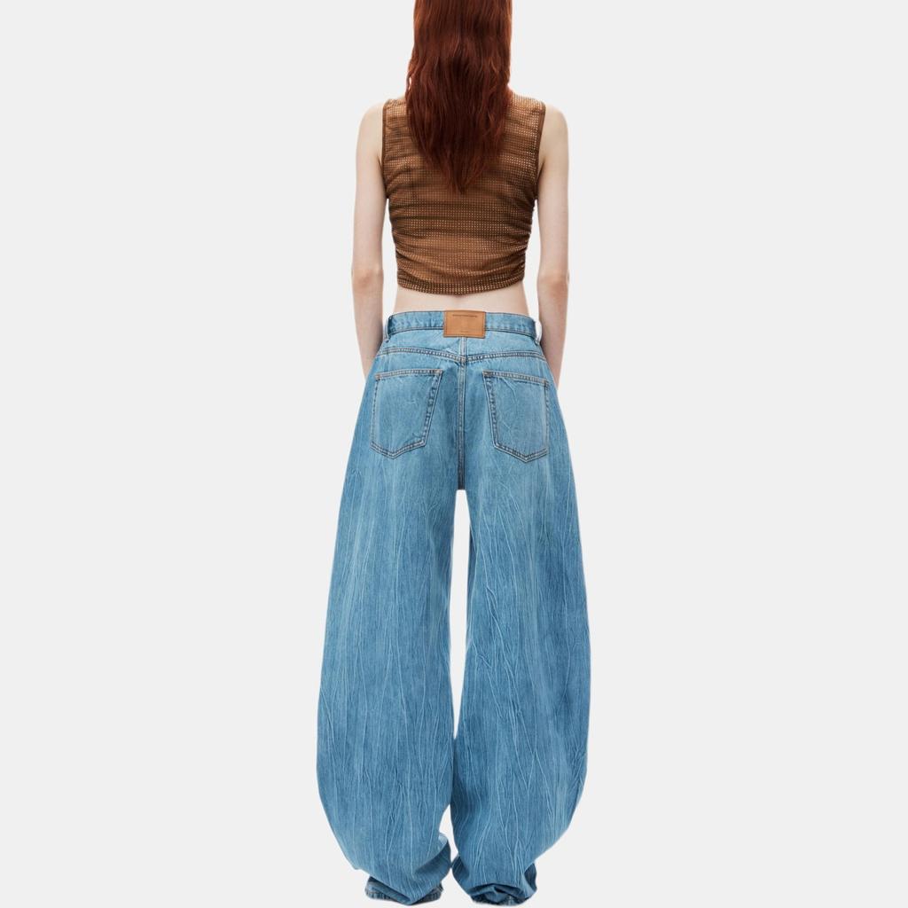 Alexander Wang Low Rise Wide Leg Jeans Women's 4DC3244358486