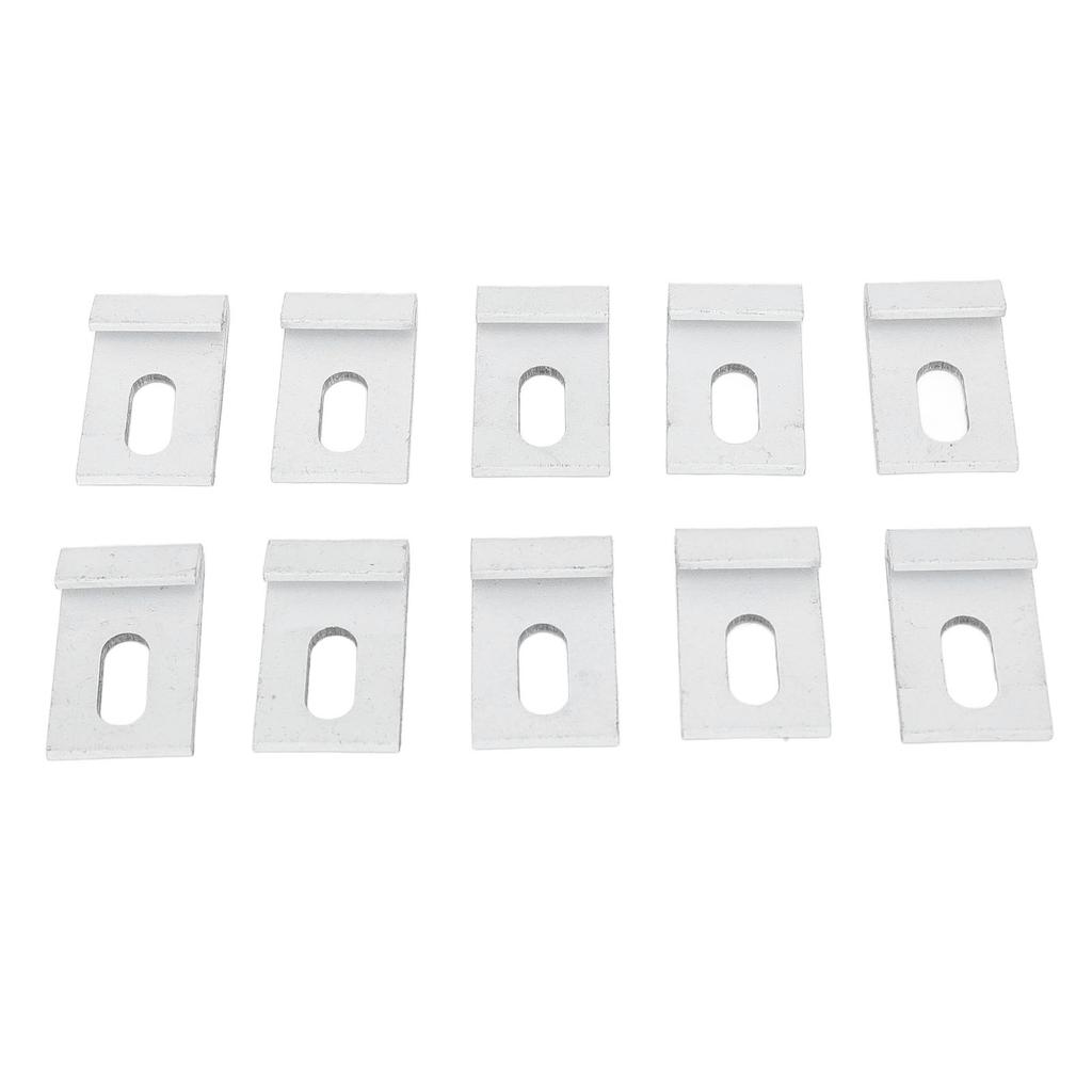 10PCS Greenhouse Base Hook Set Aluminum Greenhouse Base Clips Hook Fixings Attaches Fixture Set for
