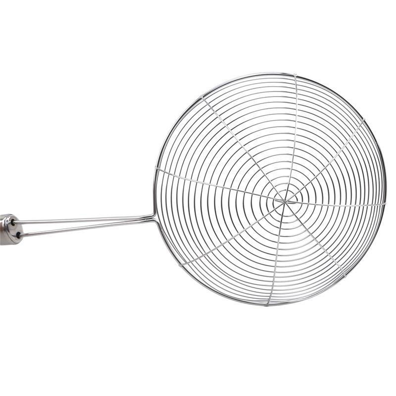 3pcs Practical Frying Filter Long Stainless Steel Colander French Fries Kitchen Fried Net Sieve Tool Spoon Leaky