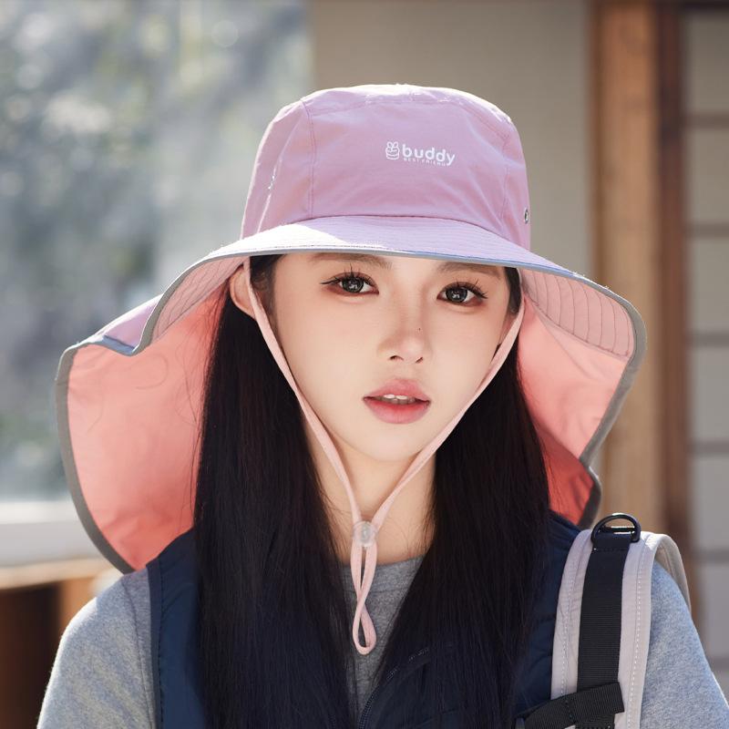 

Летняя уличная шляпа от солнца с большими полями для детей, альпинистская, рыболовная, для большого обхвата головы, шляпа с защитой от солнца, шаль, защита шеи, дышащая шляпа-ведро