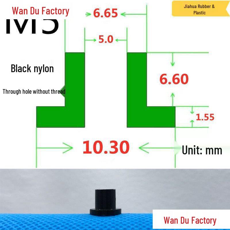 T-Shaped Nylon Insulating Bushing Spacer for M3-M35 Threads
