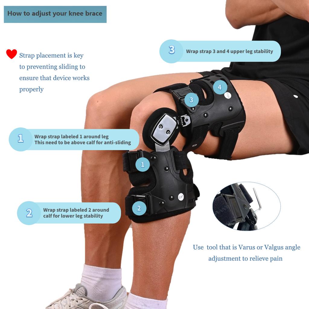 OA Unloader Knee Brace - Arthritis Pain Relief, Osteoarthritis, Bone-on-Bone Knee Joint Pain, Medial or Lateral Unloader Support