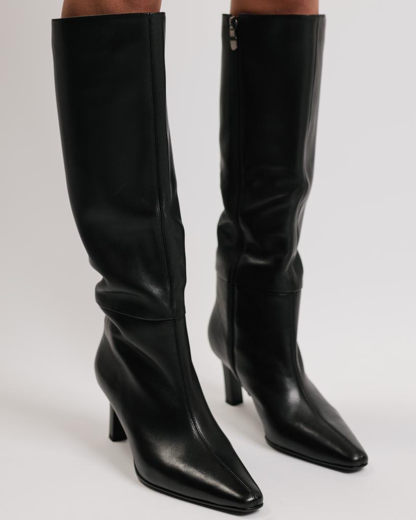 Heeled Boots Berkonty 32380100 37 Black Leather
