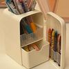 Refrigerator Shaped Pen Holder Portable Pen Container High Quality Desktop Storage Rack