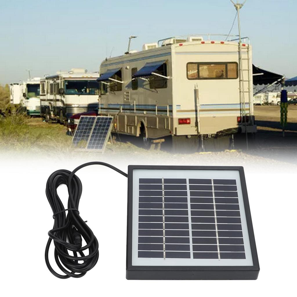 2W 12V Solar Panels Polysilicon High Conversion Rate Energy Saving Solar Panel Charger with Frame for Automobile Tourism