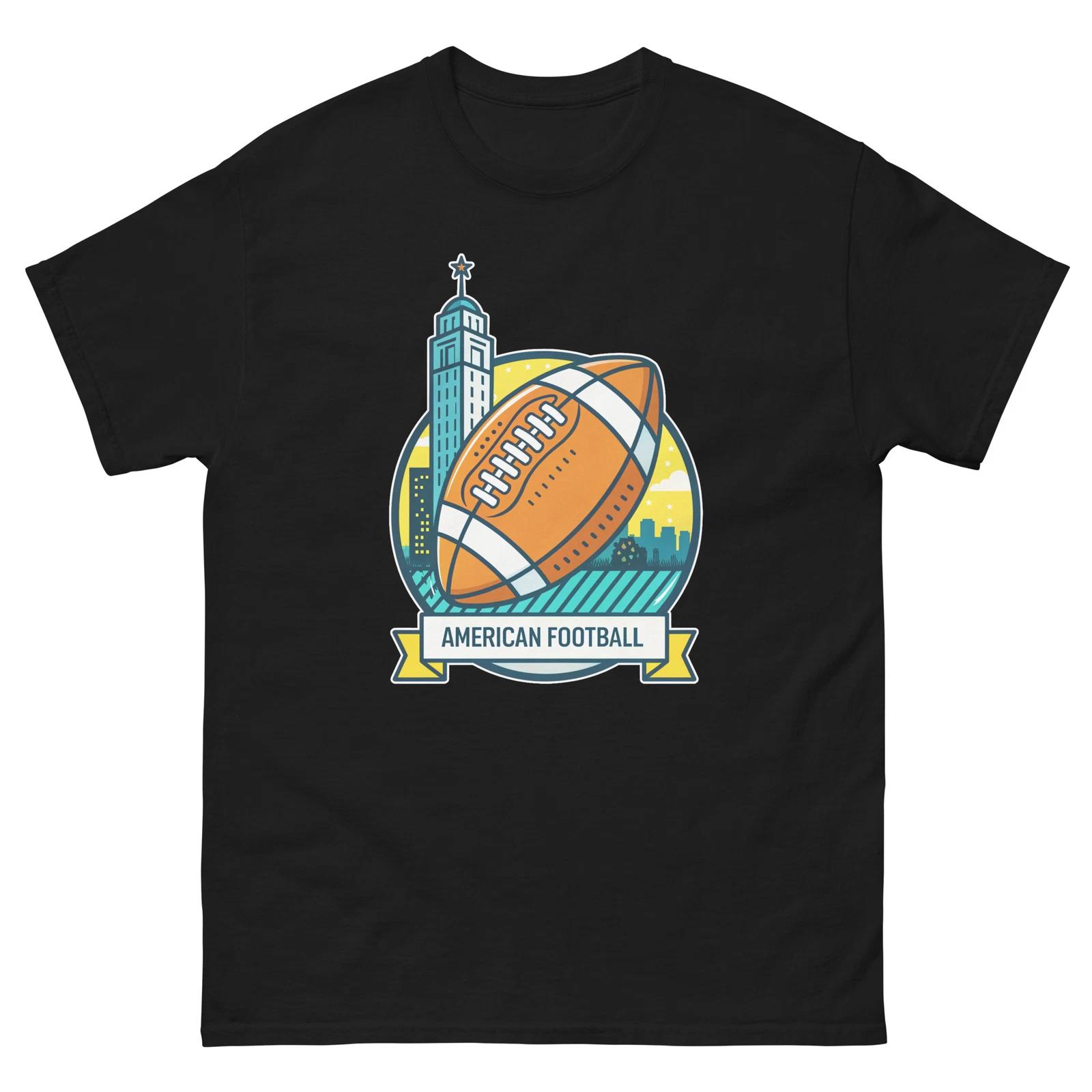 Американский Футбол Спорт Спортивное Мероприятие Игра Футболка 3XL