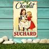 Vintage Stijl IJzeren Blikbord Retro Chocolade Kinderen Muurkunst Decor Metalen Plaat Keuken Decoratie Moederdag Perfect Cadeau