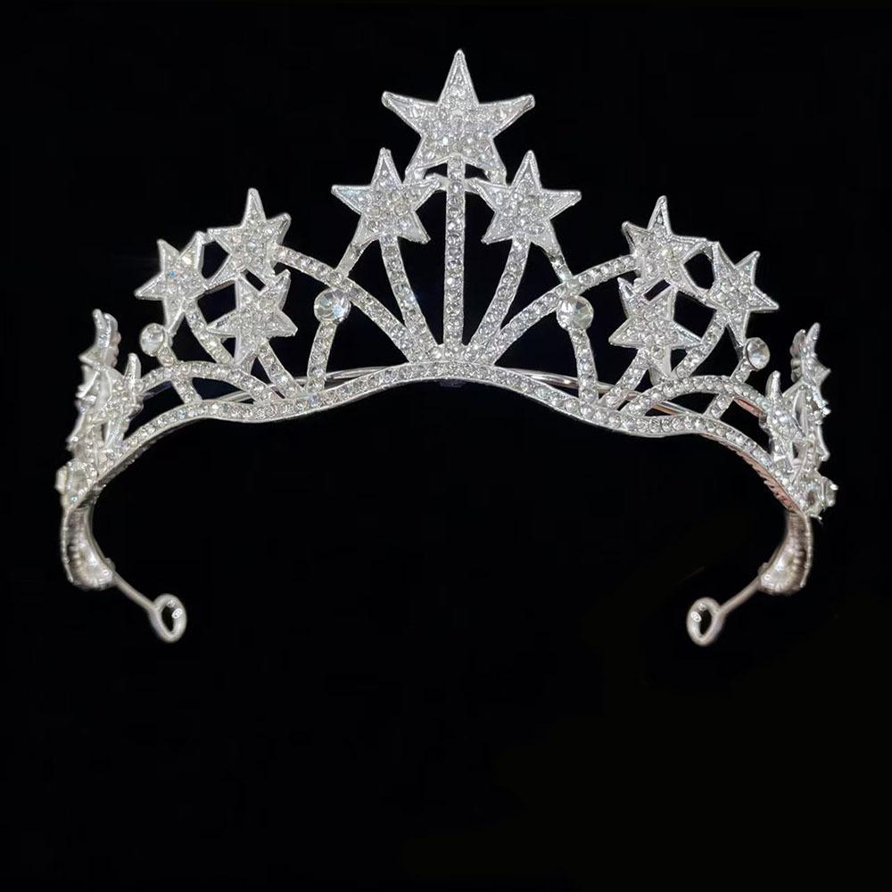 

Аксессуары для невесты из трех предметов Свадебная корона Головной убор Ожерелье Серьги Набор Аксессуары для свадебного платья и вечернего платья