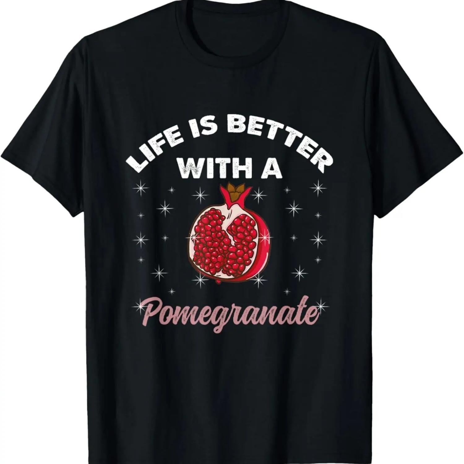 

Pomegranate Fruit T-Shirt XXXXXL чорний