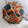 0106 Floral Chicken & Dinosaur  pattern, automatic folding umbrella, portable and foldable design, 8 ribs, a Christmas or birthday gift.