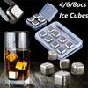 Whiskey Stones Reusable Whiskey Chilling Rocks Stainless Steel Ice Cube for Bourbon Scotch Beverage Gift For Whiskey Lovers