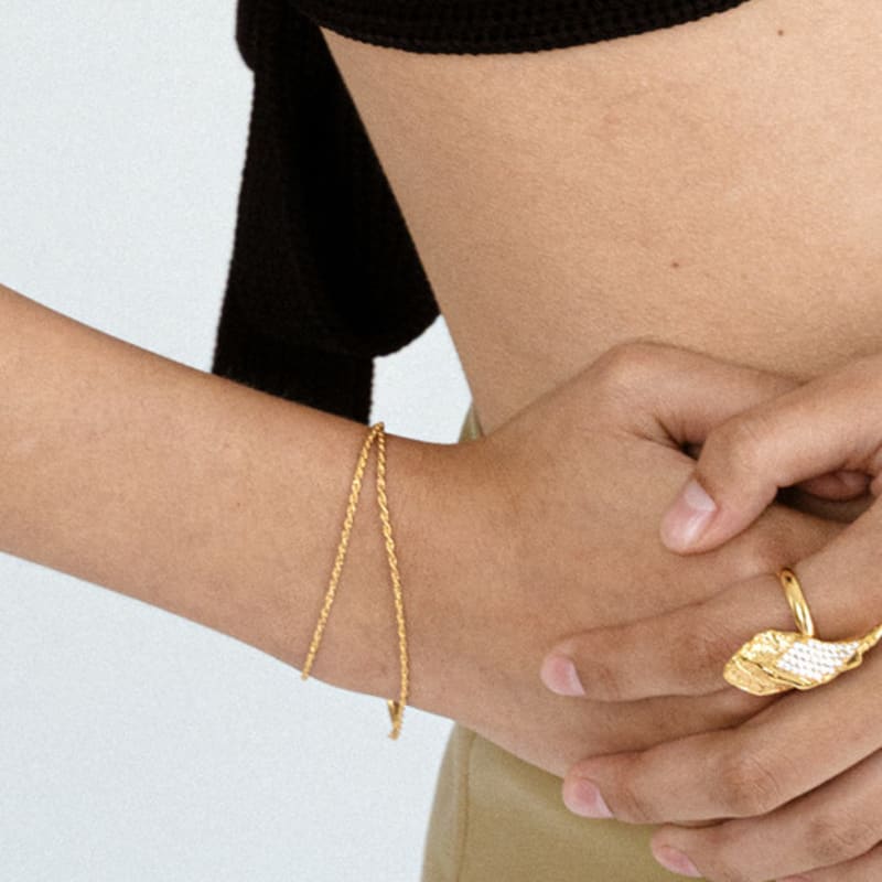 Ahndronico square link bracelet