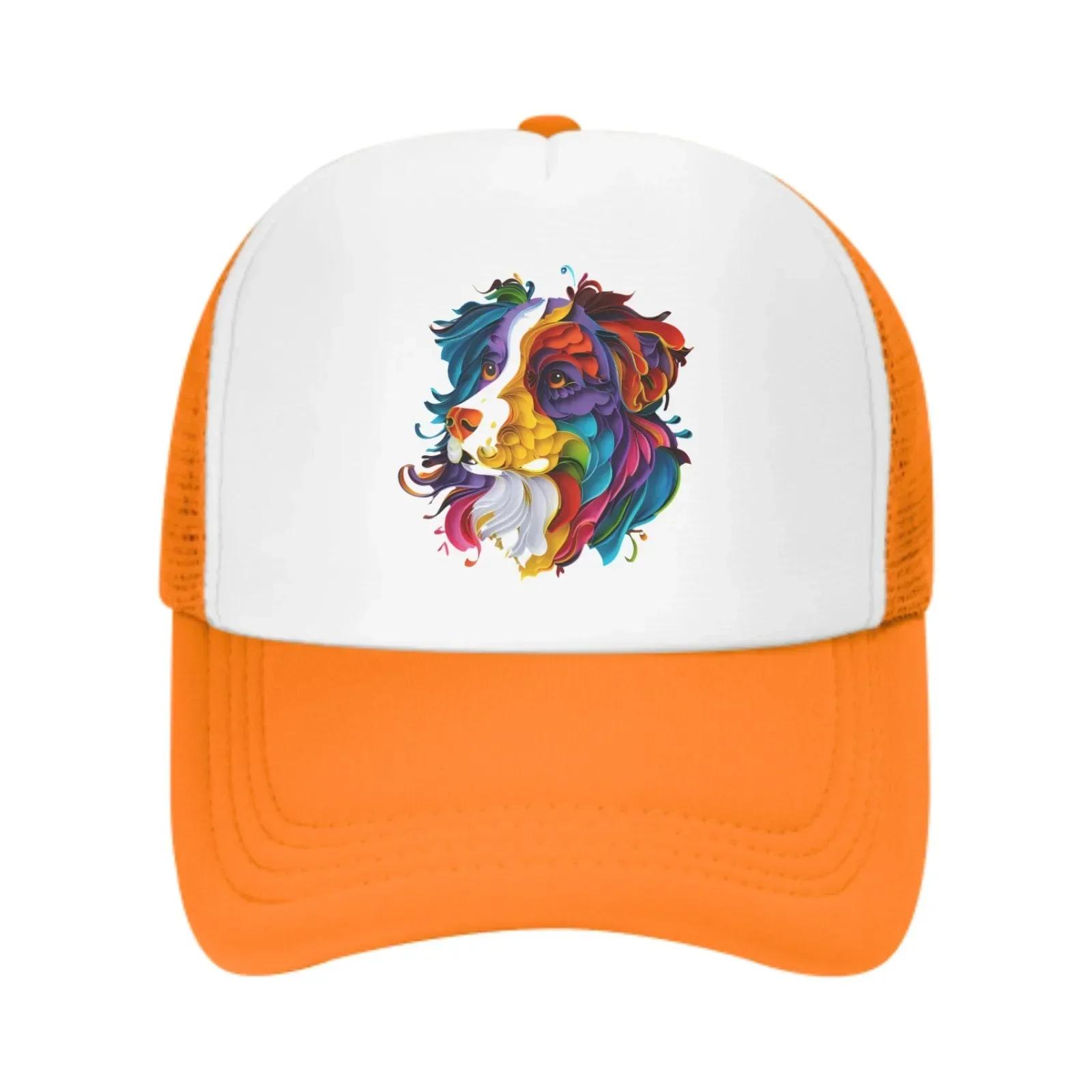 

Colored Dog New Summer Leisure Sports Daily Sun Hat Fishing Outdoor Activity Unisex Canvas Fashion Duck Tongue Cap One Size