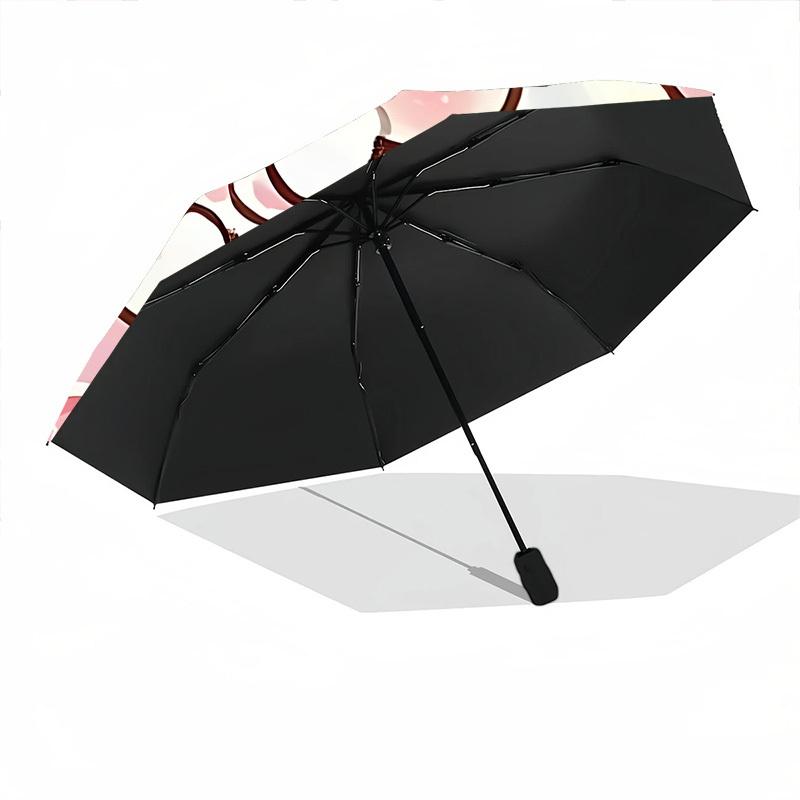 1pc Cinnamoroll Automatic Open/Close Umbrella - Compact Travel Umbrella with 8-Rib Durable Frame, Lightweight & Portable for Commuting, Fashionable Ac