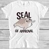 Siegel der Zustimmung Nett Niedlich Tier Fisch Haustier Anime Cool Geschenk T-Shirt T-Shirt M1190