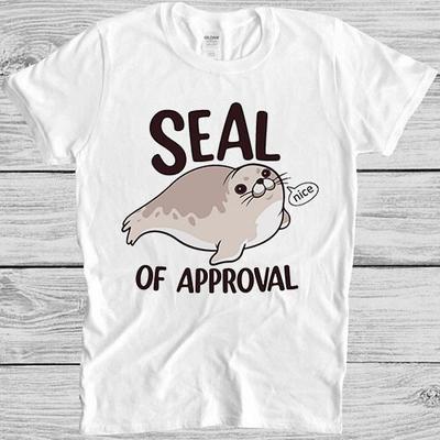 Seal Of Approval Nice Cute Animal Fish Pet Anime Cool Gift Tee T Shirt M1190