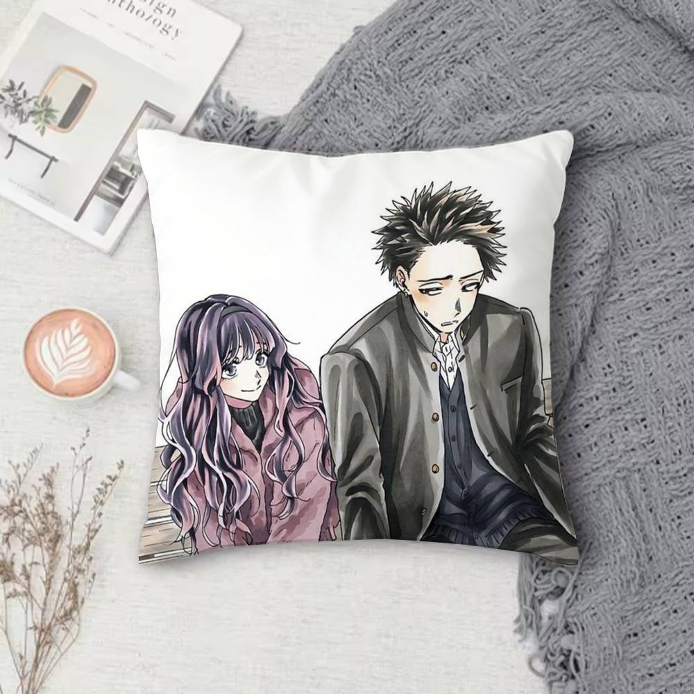 K-Kaoru Hana Wa Rin To Saku Double-Sided Printed Square Pillow Cover Decorative Cushion Cover For Sofa Bedroom Bedside