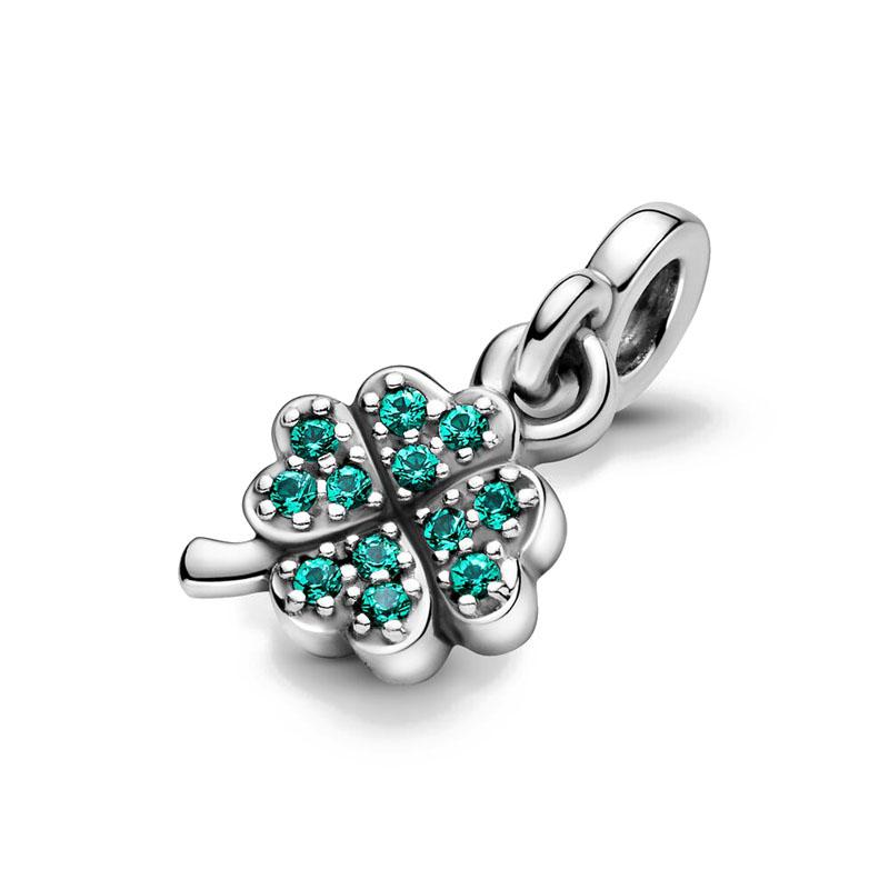 Sparkling Star Mini Dangle Charm Fit Me Bracelet 925 Silver Me Series Green Heart Mini Charm Girl Party Jewel