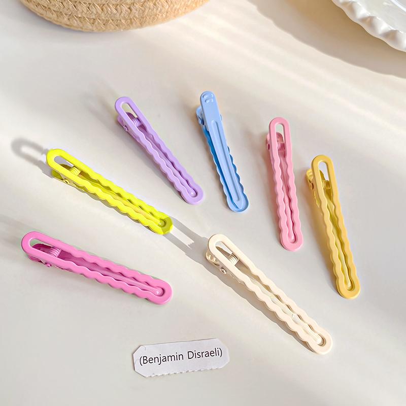 Pinces à cheveux bec de canard à vagues fines colorées, pinces à cheveux BB, pinces latérales pour filles, femmes, enfants, accessoires pour cheveux, décoration, cadeau