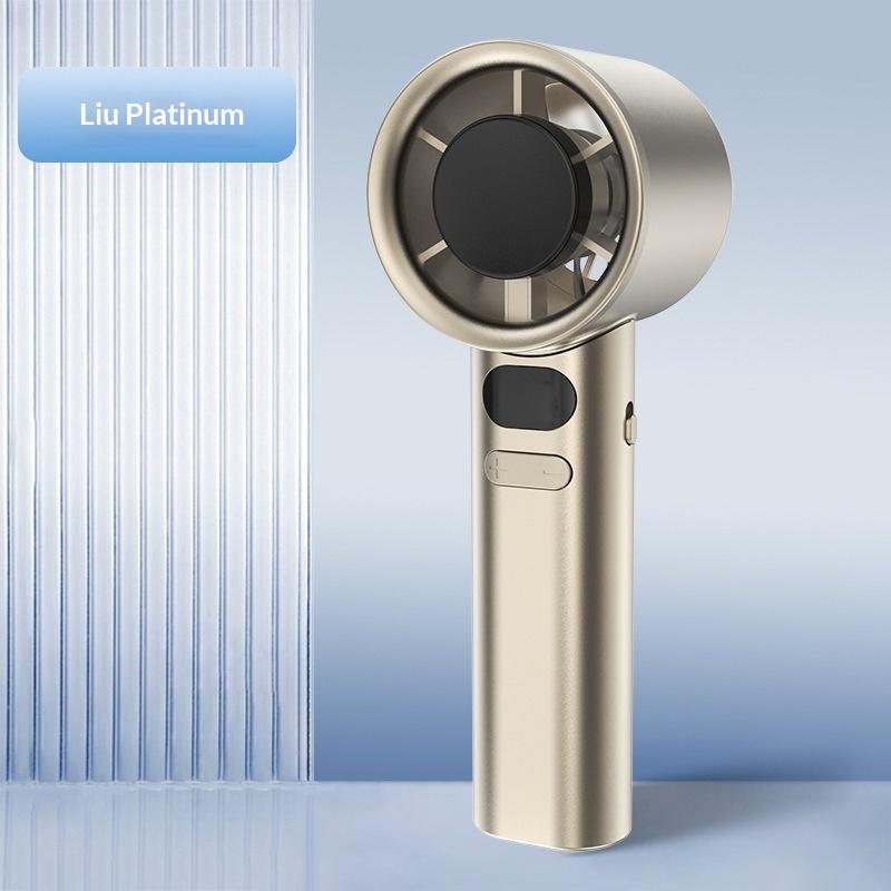Summer 120-Speed Turbine Mini Fan Usb Rechargeable High-Power Outdoor Portable High-Speed Handheld Fan