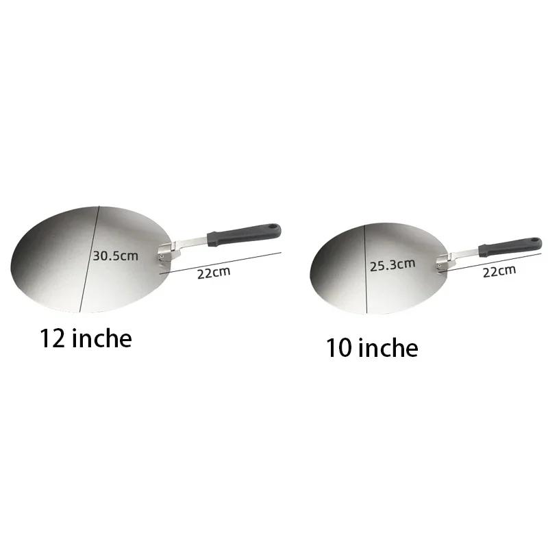 Stainless Steel Foldable Pizza Shovel Pie Plate Cake Dessert Transfer Shovel Baking Tools Suitable for Bread Kitchen Pizza