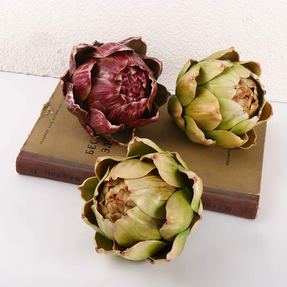 artificial plant faux fruit kitchen vase filler artificial decorations faux artichokes artificial artichoke home decorations