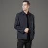Men's Seamless Jacket for Autumn/Winter 2025: High-End Business Casual Outerwear for Middle-Aged and Elderly.