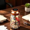 Daily Drink Mini Tumblers with Temperature Display, Stainless Steel Ceramic Thermal Cup for Study Desk Home Office Beverage Time