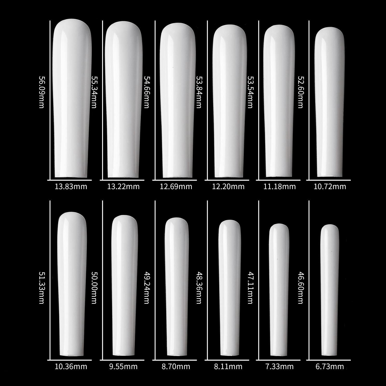 

Nail Art Ballet Nail Max Super Long Flathead Ballet False Nail Traceless Nail 500 патчей