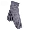 1 Pair Women Winter Warm Gloves, Solid Color, Wear Resistant, Windproof, Thickened, Fleece Lined, Touchscreen Gloves