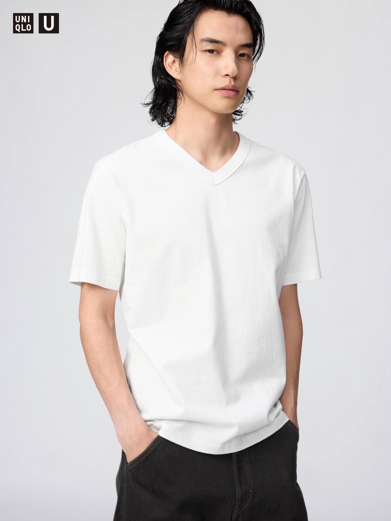 

Uniqlo Япония Футболка с V-образным вырезом 00 WHITE/XS