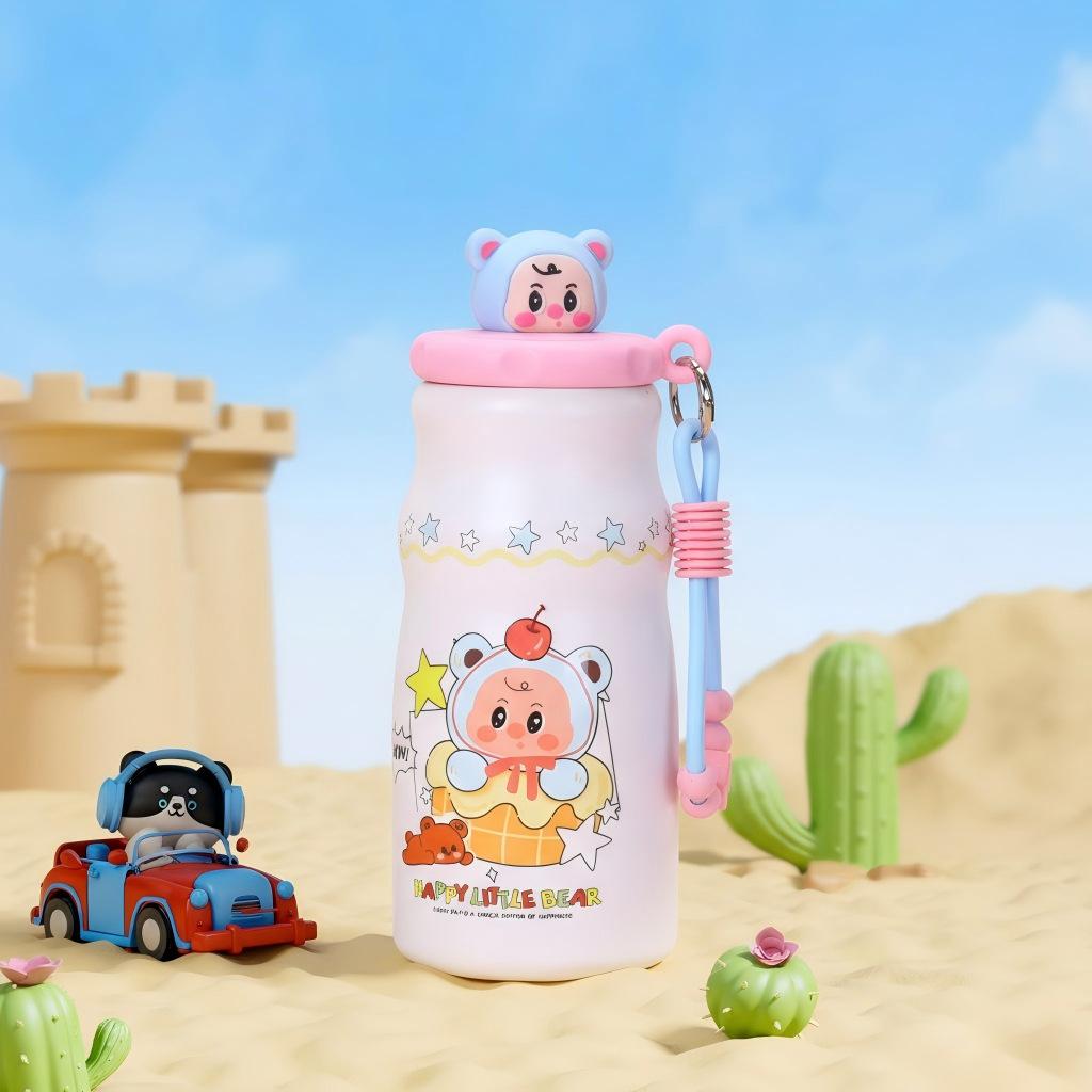 Water Bottle Doll Bear Water Cup Stainless Steel Thermos Cup Cartoon Water Cup Pot