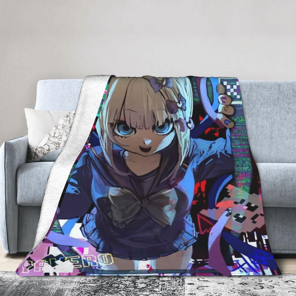 Needy Streamer Overload Blankets Soft Warm Street Trend Plush Throw Blanket For Kids Home Decor Flannel Bedspread Bed Cover