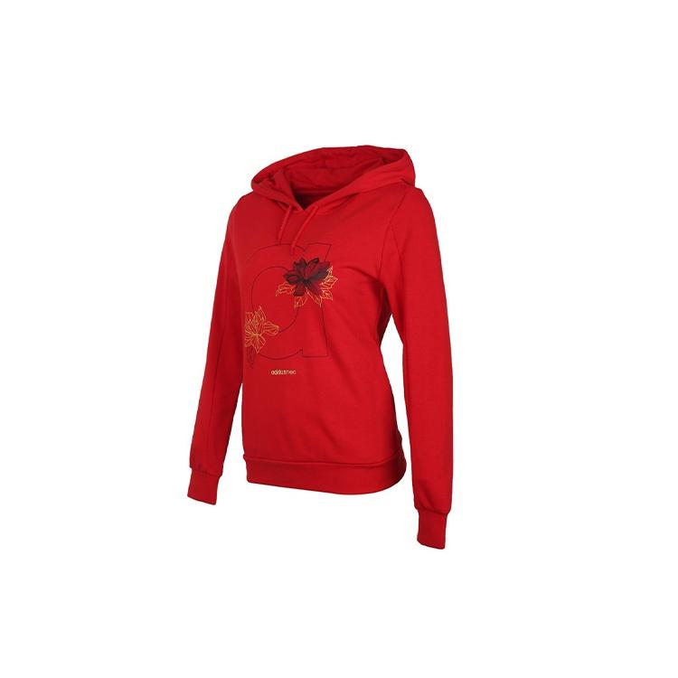 (WMNS) adidas neo Sweat Hd Sports Red Women s DZ7602 M