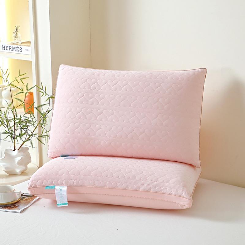 2025 New Solid Color Simple Cool Summer Cool Pillow Summer Cool Adult Medium and High Comfort Pillow One Pack