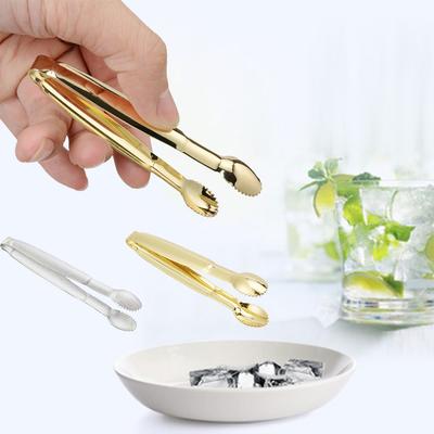 Stainless Steel Small Dessert Coffee Tea Bar Utensil Cube Sugar Tongs Food Serving Clip Ice Tongs Kitchen Accessories