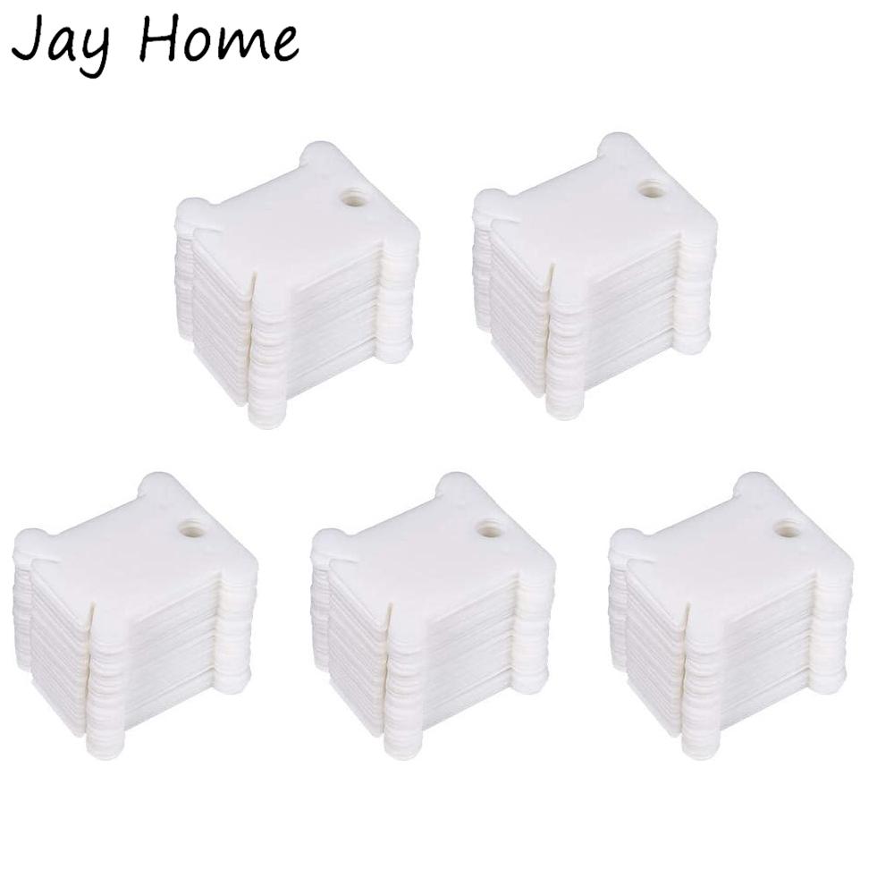 50/100Pcs Plastic Floss Bobbins for Embroidery Floss Organizer Cross Stitch Thread Winder Bobbins Storage DIY Craft Sewing Tools