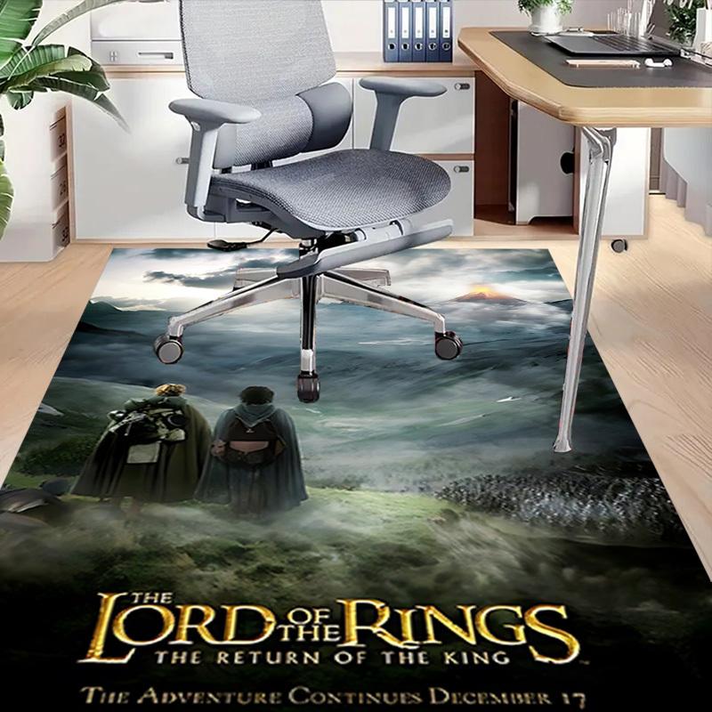 1pc The Lord of the Rings The Return of the King Carpet, for Home & Office Decor, Desk Chair Carpet, Festive Gift,Conference Room CarpetL1274