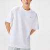 Anta Logo Pattern Round Neck Pullover Loose Short Sleeve T-Shirt Unisex Tops White 972328113-1