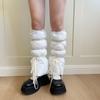 Puff Leg Warmers,Knee Highs Leg Warmers,Winter Warm Long Leg Socks Boot Cuffs Covers for Women Girls Cosplay Costume