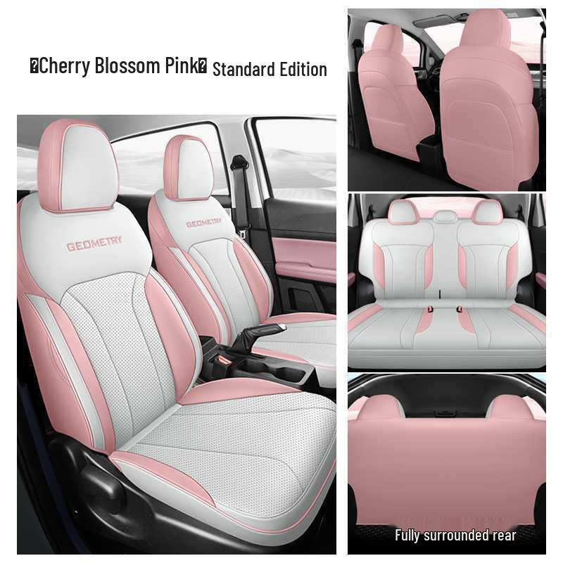 Geometry E Uniwersalne Skórzane Pokrowce na Fotele Samochodowe - Pełne Pokrycie, Na Wszystkie Pory Roku
