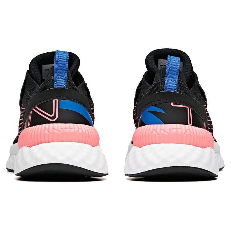 Anta Fashion Low-Top Running Shoes Women sneaker Black Pink White 12935551-1