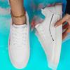 Wiosna/jesień Męskie ultralekkie buty Duże rozmiary Outdoor Białe Małe Białe Trampki