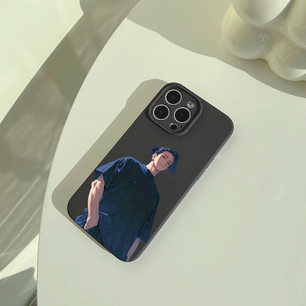 J-Jujutsu K-aisen-opular characters Phone Case For iPhone 17,16,15,14,13,12,11 Pro Max,16/15/14Plus,XS Soft Black Cover