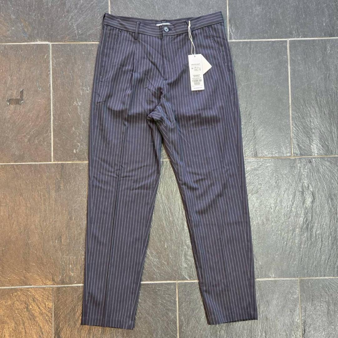 

[Б/У] Брюки SATURDAYSNYC, В полоску, Темно-синие, Размер M