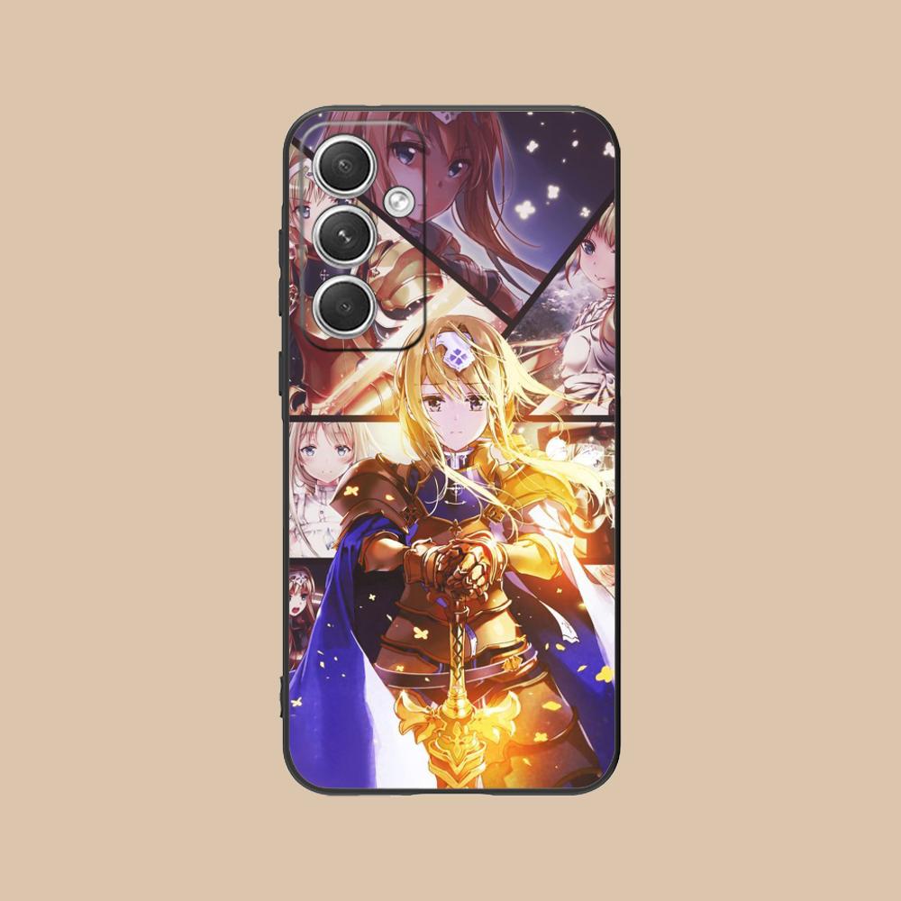 

Sword Art Online Phone Case for Samsung Galaxy S25 S24 S23 S22 S21 S20 S10 S9 Plus FE Ultra Lite Black Cover Pretty Galaxy S9 Plus