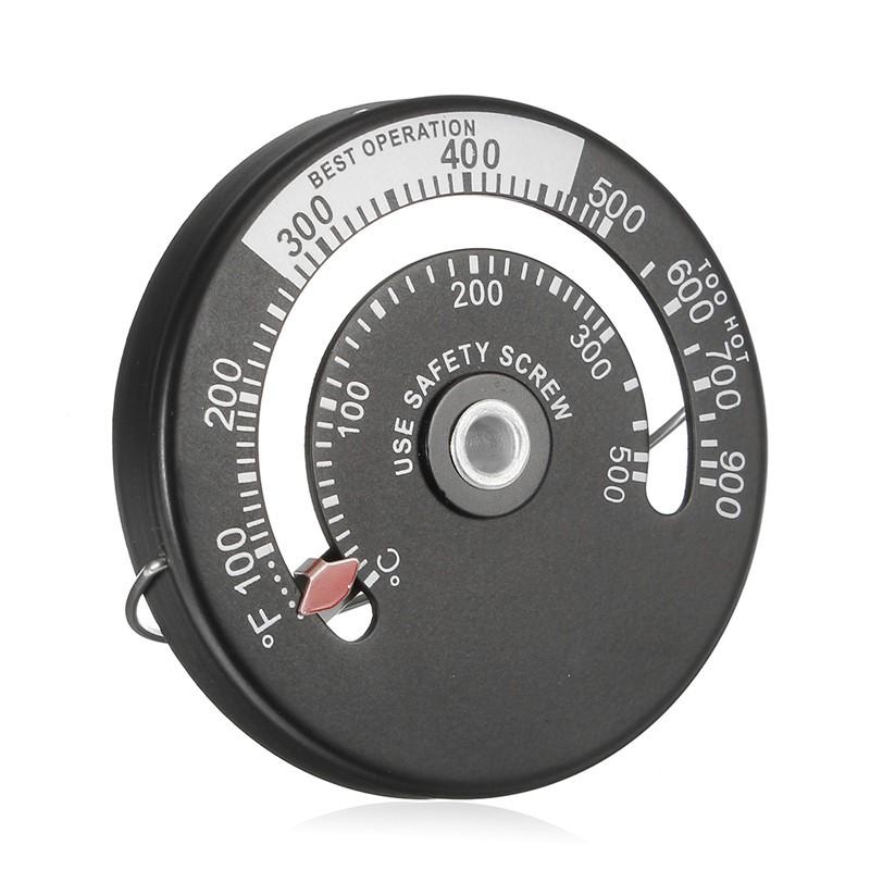 Magnetic Thermometer for Fireplace Wood Stove Heater Stove Fan Pipe Barbecue Temperature Monitor Oven Fireplace Accessories